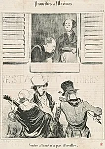 Ventre affamé n'a pas d'orleilles by Honoré Daumier