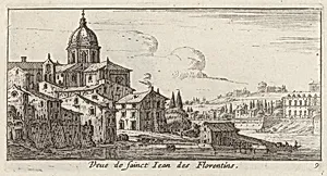 Veue de sainct Jean des Florentins by Israël Silvestre