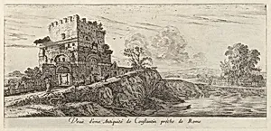 Veue d'une Antiquité de Constantin proche de Rome by Israël Silvestre