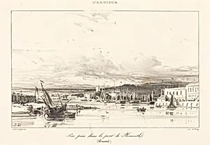 View in Plymouth Port (Vue prise dans le port de Plymouth)