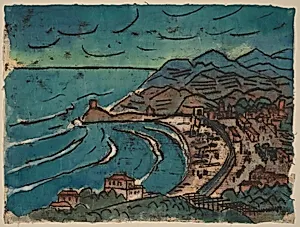 View of the Bay of Bonassola in Cinque Terre