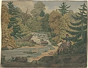 View of the Second Falls on the Sawkill River