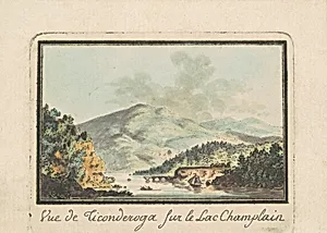 View of Ticonderoga from Lake Champlain by Charles B. J. Févret de Saint-Mémin
