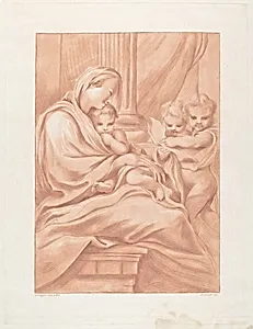Virgin and Child with Two Angels
