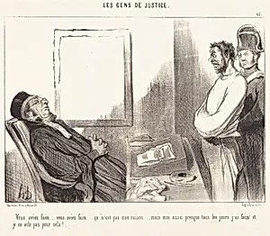 Vous aviez faim... ce n'est pas une raison... by Honoré Daumier