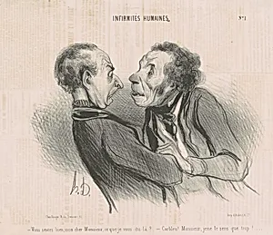 Vous sentez bien, mon cher monsieur... by Honoré Daumier