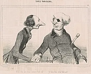 Vous êtes un jeune homme bien né!... by Honoré Daumier