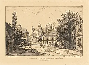 Vue d’Église et Entrée du Village d’Essômes