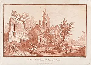 Vue d’une Ruine près St. Maur-les-Paris (View of a Ruin near St. Maur-les-Paris)