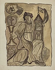 Wall Hanging of Santa Barbara
