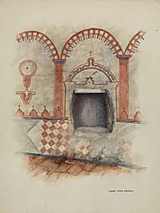 Wall Painting and Baptismal Niche