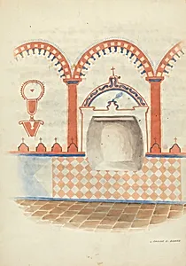 Wall Painting and Baptismal Niche