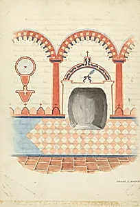 Wall Painting and Baptismal Niche