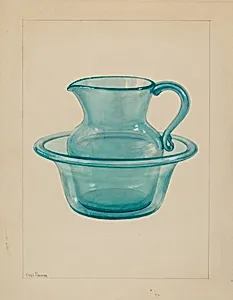 Wash Bowl and Pitcher by Charles Caseau