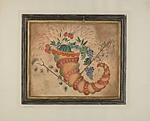 Watercolor: Cornucopia of Fruit