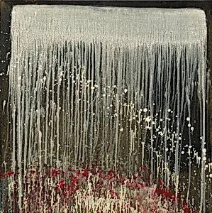 Waterfall with Rose Petals