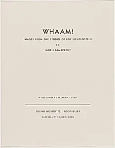 WHAAM! Images from the studio of Roy Lichtenstein