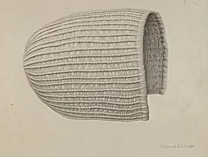 White Linen Corded Bonnet
