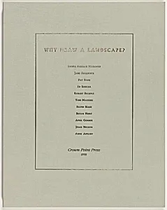 Why Draw a Landscape?