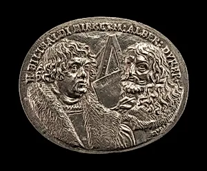 Willibald Pirkheimer, 1470-1530, and Albrecht Dürer, 1471-1528 by Georg Holdermann