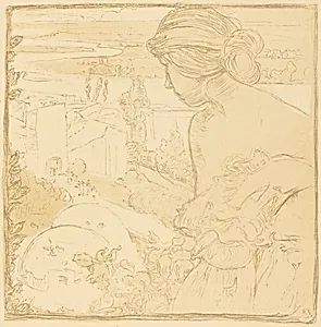 Woman's Figure in Landscape