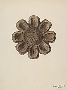 Wood Carving - Flower