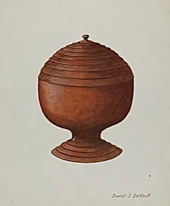 Wood Sugar Bowl