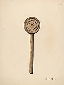 Wooden Butter Stamp