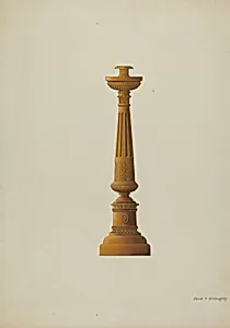 Wooden Candlestick