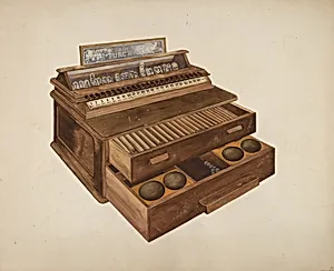 Wooden Cash Register