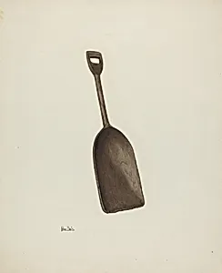 Wooden Grain Shovel