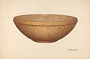Wooden Salad or Chopping Bowl