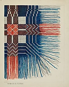 Woven Coverlet (Detail)