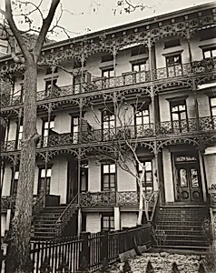 Wrought Iron Ornament, 112 and 114 West Eleventh Street, Manhattan