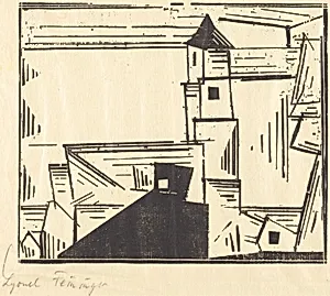 Yellow Village Church, 3 (Gelbe Dorfkirche, 3)