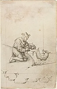 "You Are Tying a Dolphin by the Tail" [fol. 17 recto]