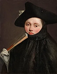 Young Lady in a Tricorn Hat by Giovanni Battista Tiepolo