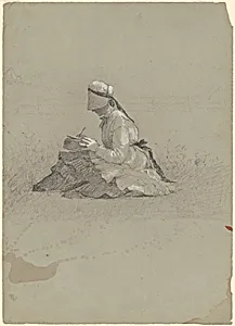 Young Lady Writing