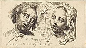 Young Woman Flirting with a Man