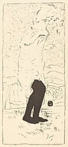 Young Woman in Black Stockings (Jeune femme aux bas noirs) by Pierre Bonnard