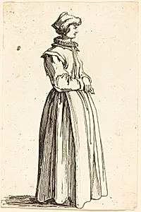 Young Woman, in Profile, Facing Right