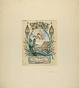 Zoar Decorative Painting: "This World and the Next"