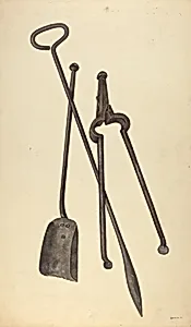 Zoar Fire Tongs, Poker and Shovel
