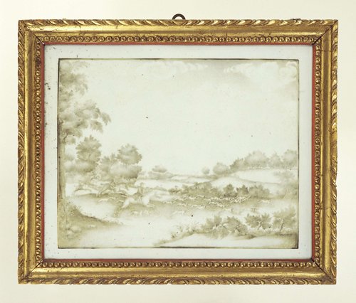Pamel with a hunting scene by anonymous