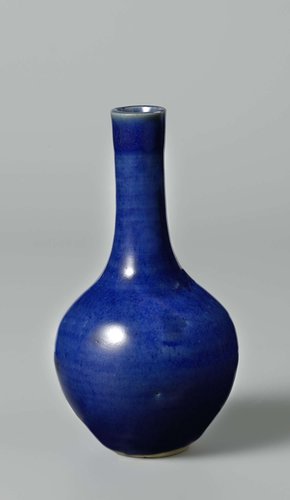 Bottle vase with powder blue by anonymous