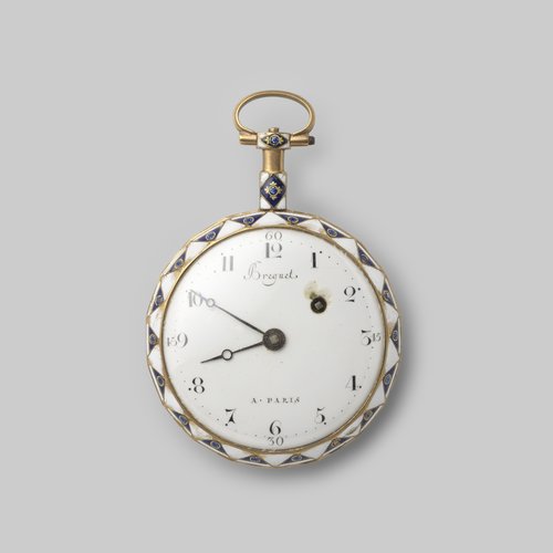 Horloge van goud met translucide email
