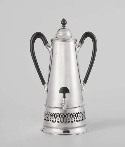 Coffee urn with stand and burner
