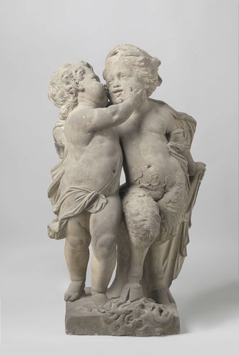 A Girl Kissing a Satyr Boy, Allegory of Love