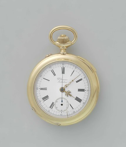 Precision Watch with a Chronometer, Repeating Mechanism, and Chiming Mechanism by Firma Gédéon Ducommun