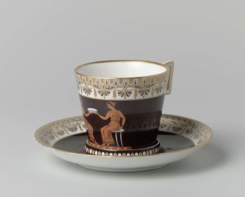 Cup and saucer (trembleuse)